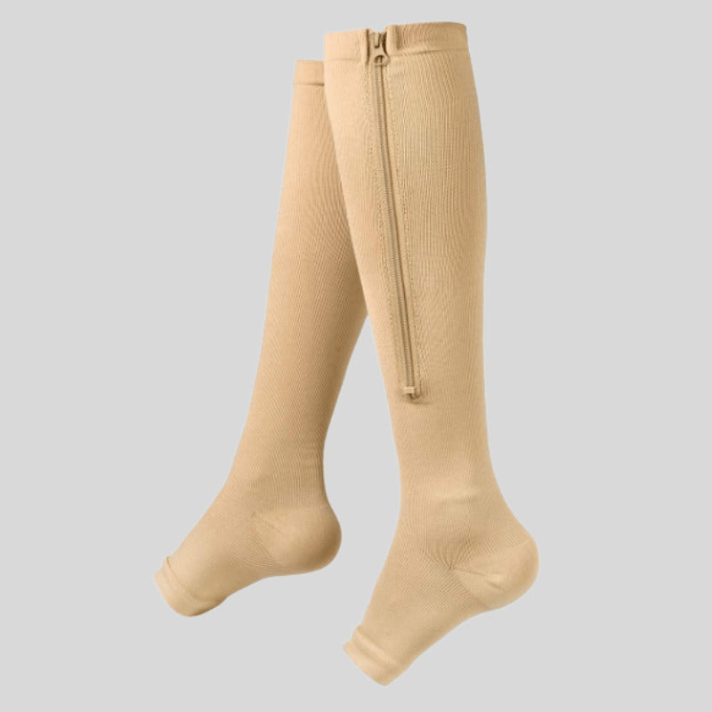 ZipSock™ Kompressionsstrümpfe mit Reißverschlüssen