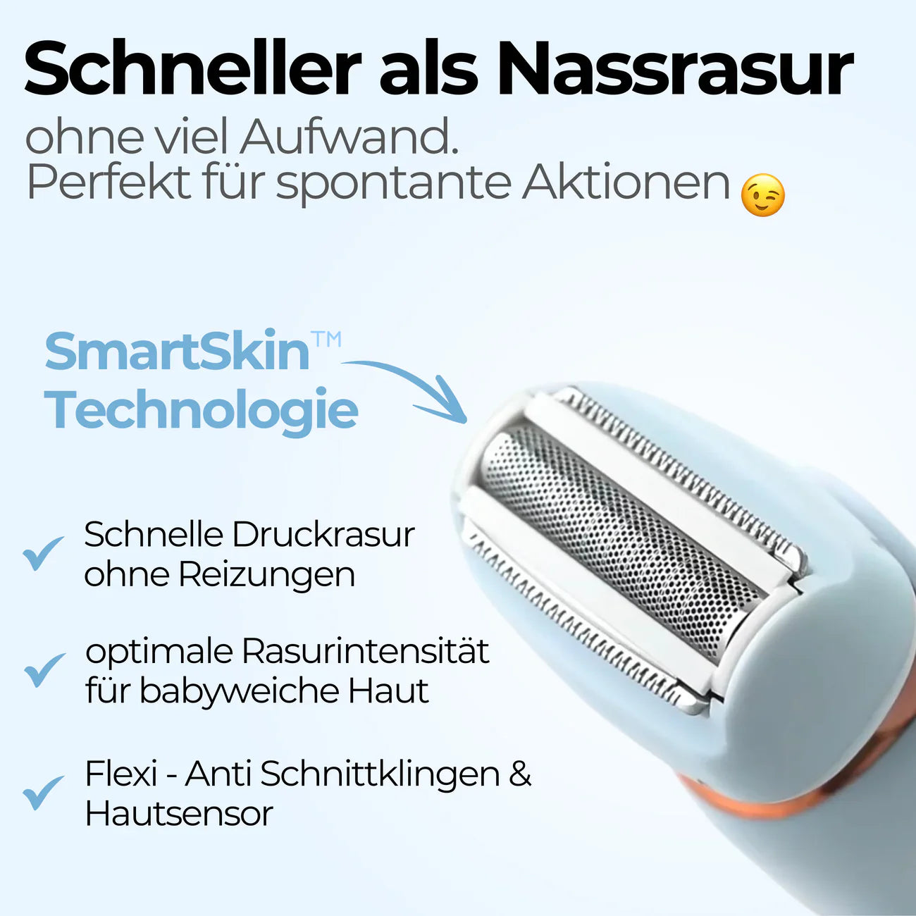 pureskinpro-blue, PureSkin PRO wasserdichter Damen-Rasierer für seidig glatte Haut - schmerzfrei, nass & trocken_lieblingsladen_10