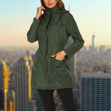 Lade das Bild in den Galerie-Viewer, Wasserdichte Damen Outdoor Regenjacke
