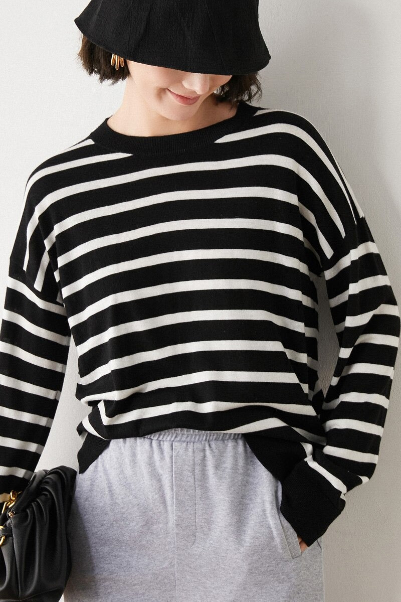 WOLF Tropfen Schultern Lose Pullover