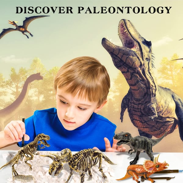 Dinossil™ Dinosaurier-Fossilien-Ausgrabungsset für Kinder