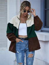 Lade das Bild in den Galerie-Viewer, WOLF Revers Patchwork Lose Jacke
