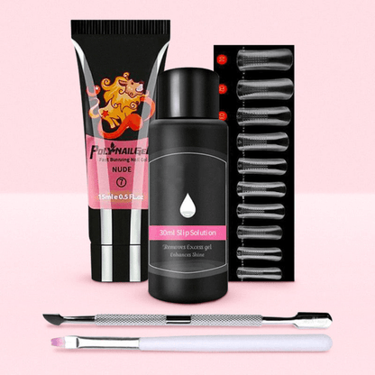 Luxuriöses DIY Polygel-Nägel-Kit Nude