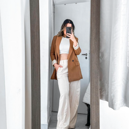 Ziza Blazer | Bequemer trendiger langer Blazer für den Herbst