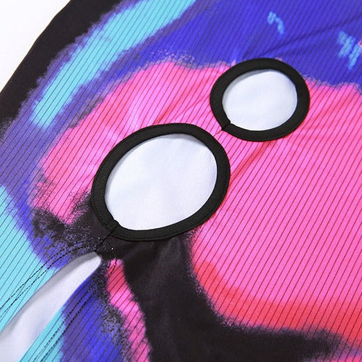 High-Slit Heat Map Kleid