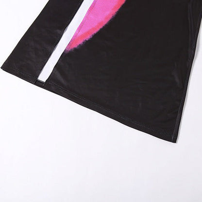 High-Slit Heat Map Kleid