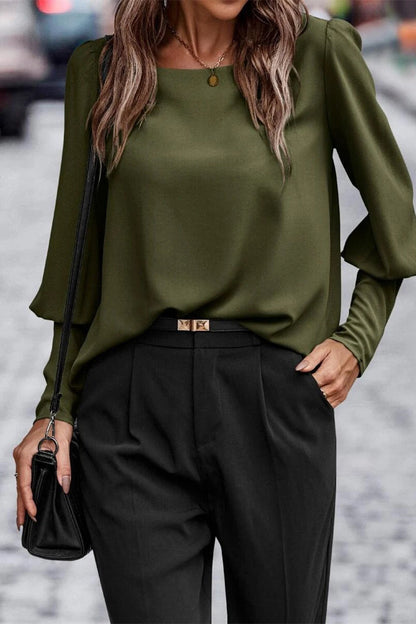 Beline™ | Langärmeliges Top mit Knöpfen