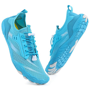Unisex-Barfußschuhe "Feel Pro" - große Zehenfreiheit, gesund &amp; komfortabel - nie wieder Schmerzen, Blasen oder Schwellungen_hellblau 2