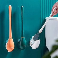 Lade das Bild in den Galerie-Viewer, Hygienische Toilettenbürste aus Silikon mit Halterung - stilvoll, hochwertig &amp; langlebig_Neu
