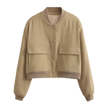 Lade das Bild in den Galerie-Viewer, Dide Casual Jacket | Trendy Short Damenjacke mit Bomberkragen für Frauen
