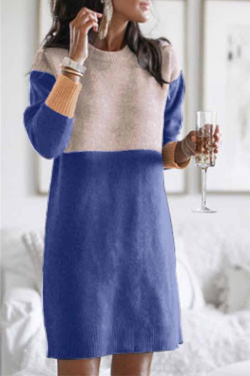 Wylie™ | Lockeres Minikleid mit Rundhalsausschnitt