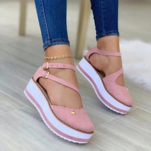 Lade das Bild in den Galerie-Viewer, Chloa Buckle Sandalen | Bequeme Damen-Sandalen mit hohem Absatz
