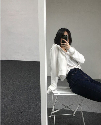 WOLF Schmales Top mit Kapuze