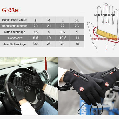 Warme, winddichte und wasserdichte Touchscreen Handschuhe Unisex