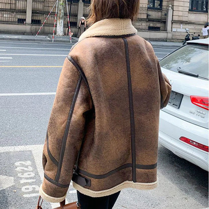 WOLF Fleecemantel-Jacke