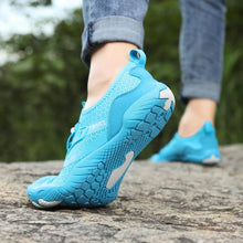 Lade das Bild in den Galerie-Viewer, Unisex-Barfußschuhe &quot;Feel Pro&quot; - große Zehenfreiheit, gesund &amp; komfortabel - nie wieder Schmerzen, Blasen oder Schwellungen_hellblau
