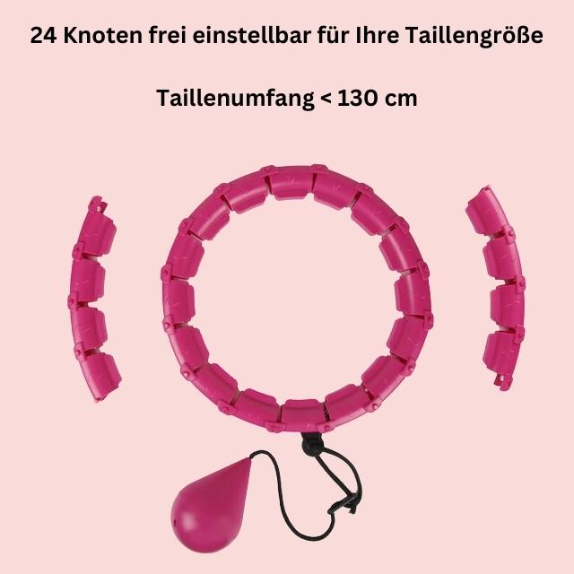 HULA HU - Hula Hoop Reifen mit Gewicht Kugel - perfekt zum Abnehmen - Testsieger