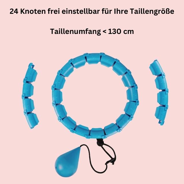 HULA HU - Hula Hoop Reifen mit Gewicht Kugel - perfekt zum Abnehmen - Testsieger