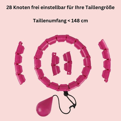 HULA HU - Hula Hoop Reifen mit Gewicht Kugel - perfekt zum Abnehmen - Testsieger
