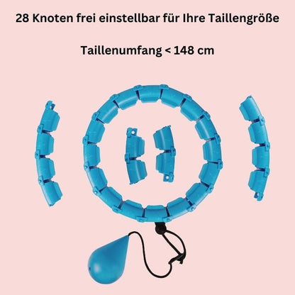 HULA HU - Hula Hoop Reifen mit Gewicht Kugel - perfekt zum Abnehmen - Testsieger