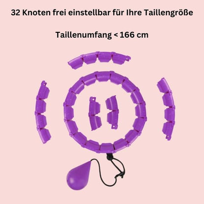 HULA HU - Hula Hoop Reifen mit Gewicht Kugel - perfekt zum Abnehmen - Testsieger