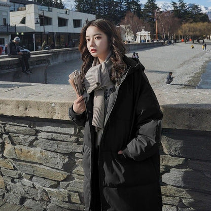 WOLF Kapuze Überdimensioniert Dickes Mantel