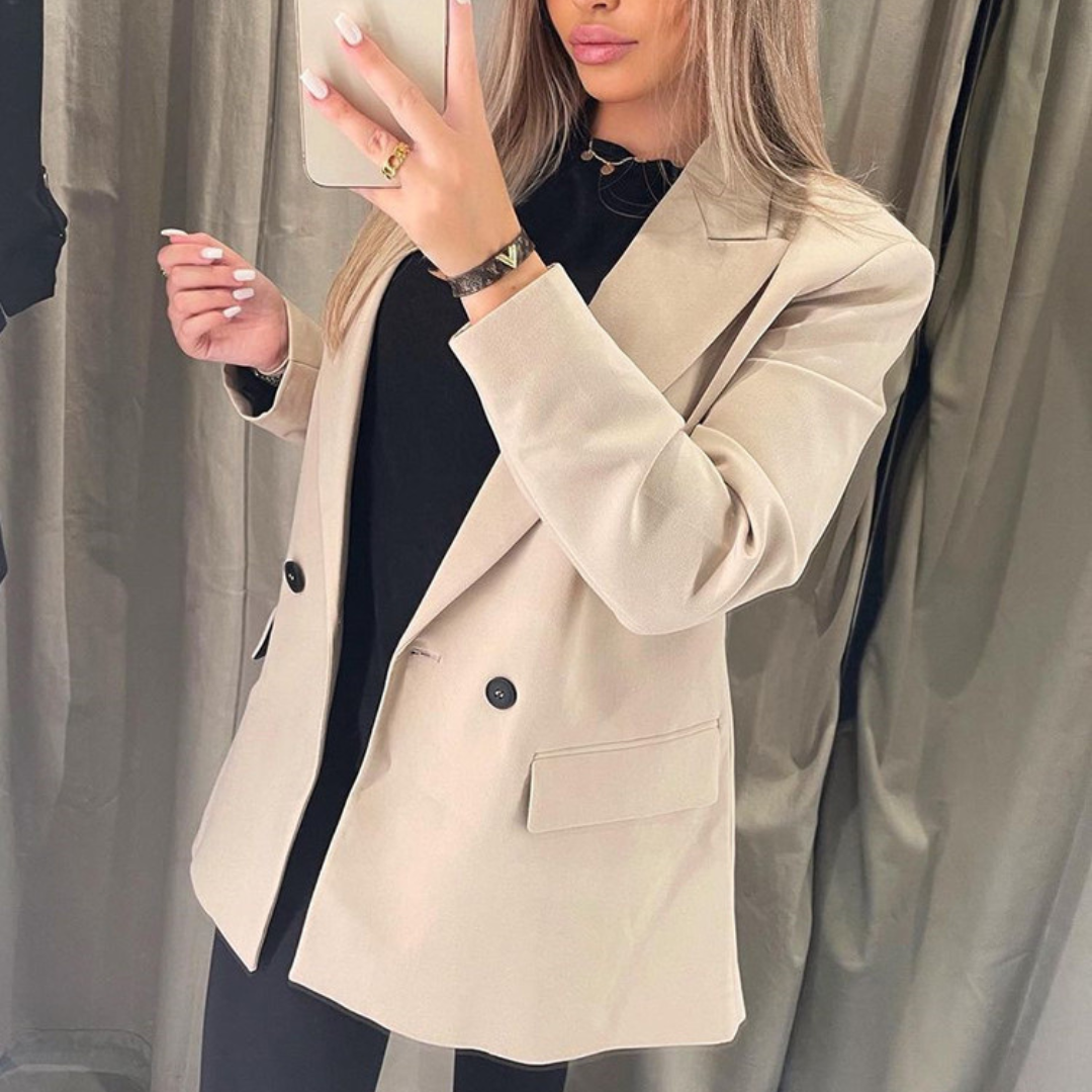 Ziza Blazer | Bequemer trendiger langer Blazer für den Herbst