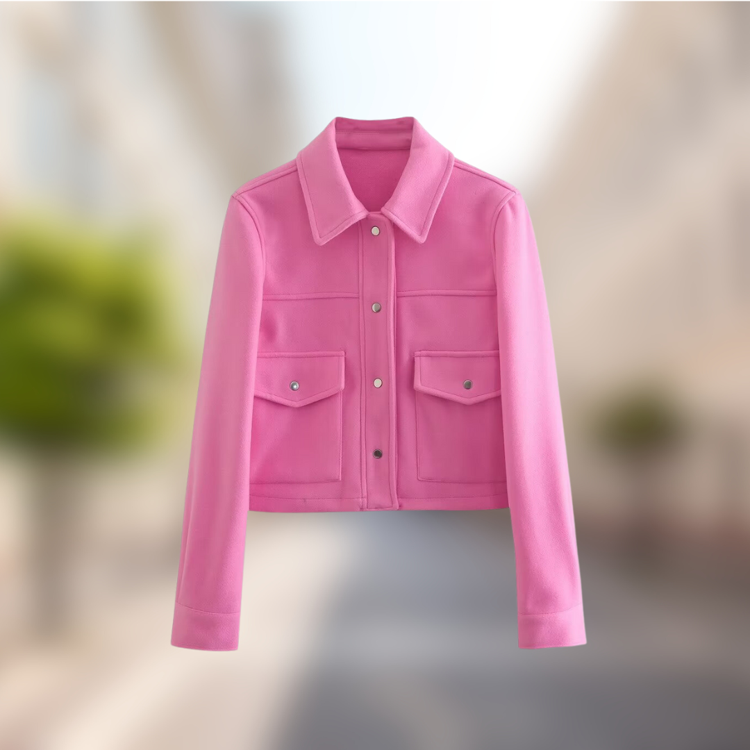 Jacque Mantel in Wolloptik | Lässiger Damenmantel in Wolloptik für den Herbst