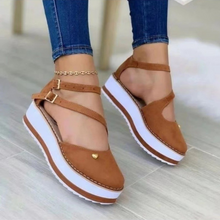 Lade das Bild in den Galerie-Viewer, Chloa Buckle Sandalen | Bequeme Damen-Sandalen mit hohem Absatz
