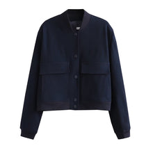 Lade das Bild in den Galerie-Viewer, Dide Casual Jacket | Trendy Short Damenjacke mit Bomberkragen für Frauen
