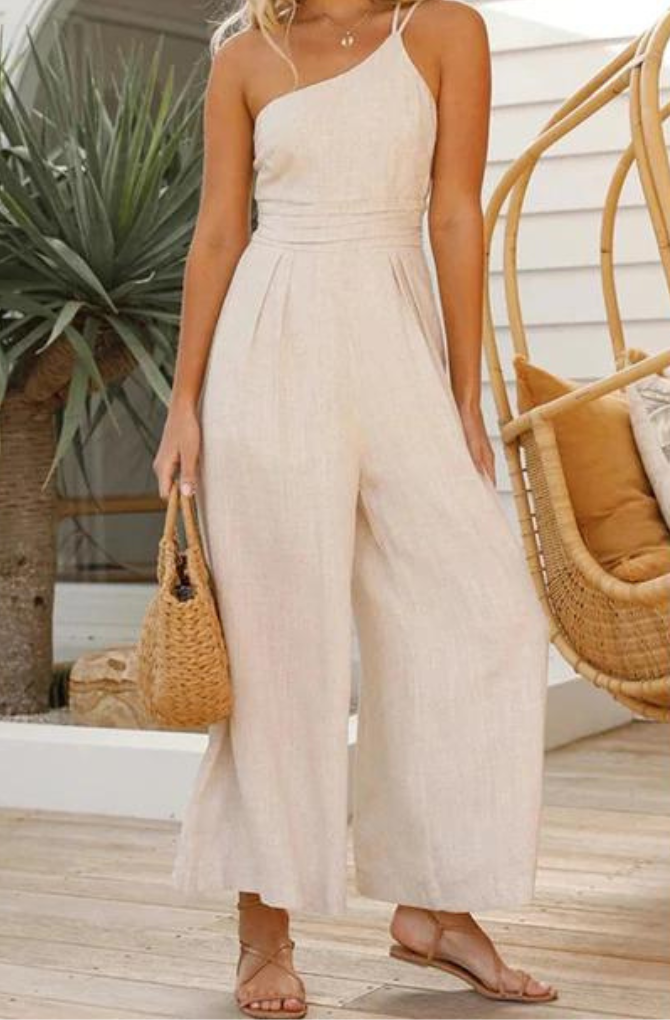 Zazzi Jumpsuit | Bequemer Casual Jumpsuit mit weitem Bein für Frauen