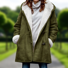 Lade das Bild in den Galerie-Viewer, Claudia Herbstmantel | Lange Damenjacke mit Fleecefutter
