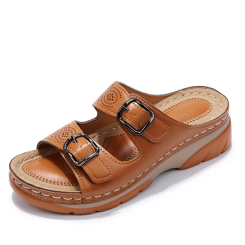 Andrea™ | Orthopädische Ledersandalen