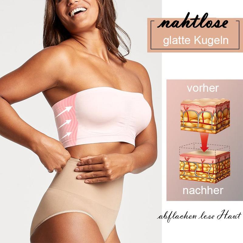 Nahtloses Bandeau / rutschfester BH_weiß