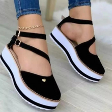 Lade das Bild in den Galerie-Viewer, Chloa Buckle Sandalen | Bequeme Damen-Sandalen mit hohem Absatz
