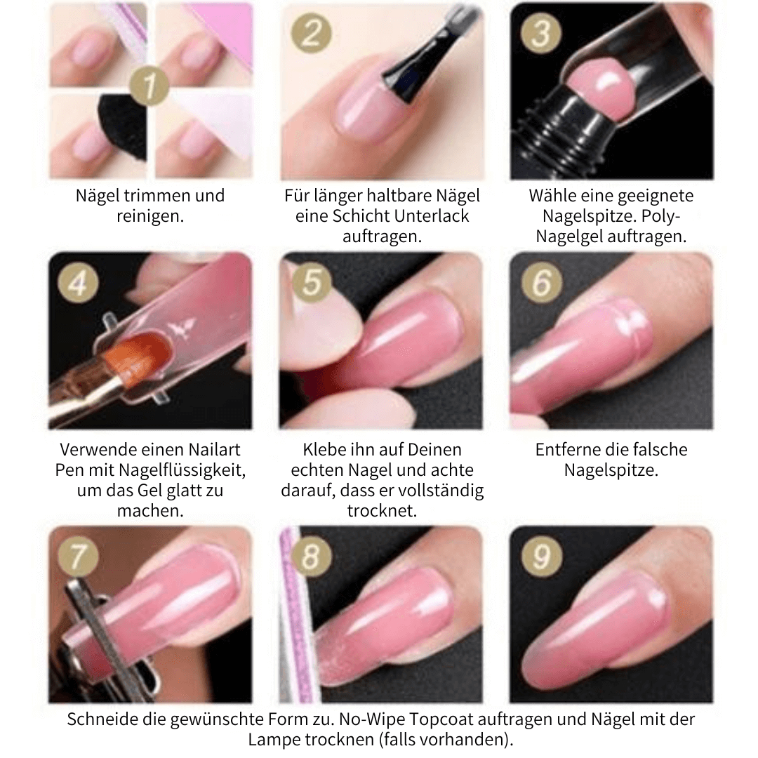 Luxuriöses DIY Polygel-Nägel-Kit 9