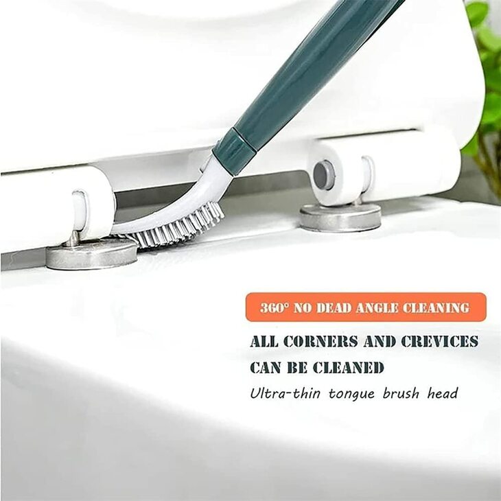 Hygienische Toilettenbürste mit Seifenspender