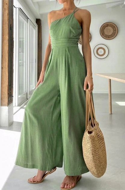 Zazzi Jumpsuit | Bequemer Casual Jumpsuit mit weitem Bein für Frauen