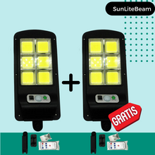 Lade das Bild in den Galerie-Viewer, 1+1 GRATIS! SunLiteBeam Solarbetriebene LED Lampe
