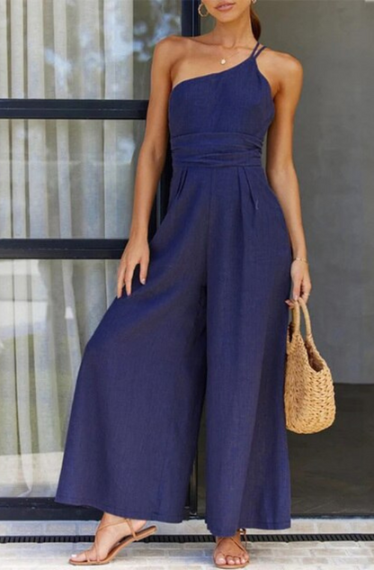 Zazzi Jumpsuit | Bequemer Casual Jumpsuit mit weitem Bein für Frauen