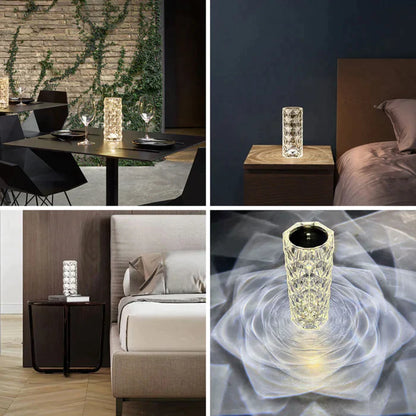 CrystalRose™ Kristall-Lampe 1+1 GRATIS | Luxusatmosphäre mit einer Berührung