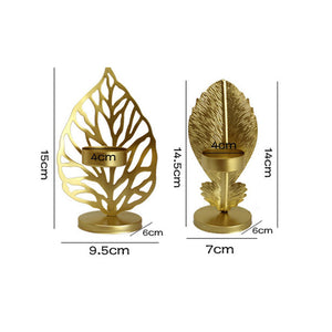 LeafLight™ - Eisenblatt-Kerzenständer