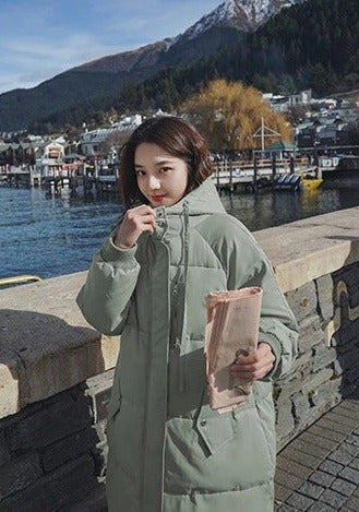 WOLF Kapuze Überdimensioniert Dickes Mantel