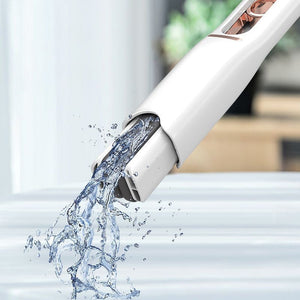 Tragbarer selbstausdrückender Mini-Mopp, Freihändiger Schwamm-Mopp Desktop Reinigungsschwamm Kleiner Mopp für Badezimmer, Küchen, Geschirr, Desktop-Glas (1 Baumwollköpfe+1 Druckknopf)_14