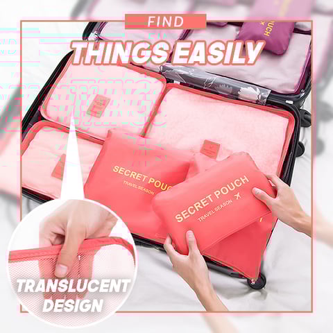 Fold&Go™ Packwürfel-Set aus 6 Stück