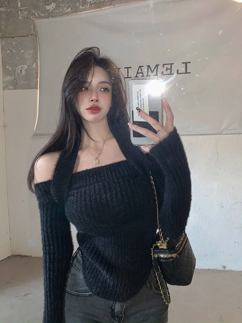 WOLF Aus Schultern Schlank Pullover