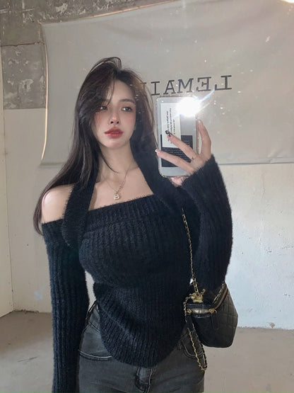 WOLF Aus Schultern Schlank Pullover