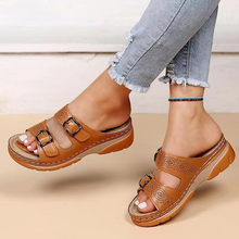 Lade das Bild in den Galerie-Viewer, Andrea™ | Orthopädische Ledersandalen
