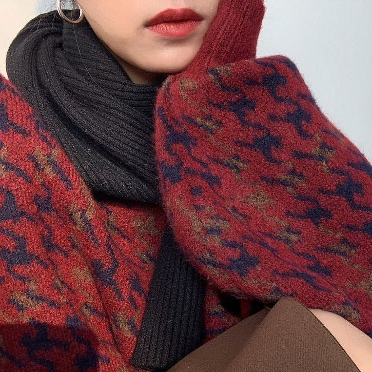 WOLF Aufnäher Arbeits pullover lose Laternenärmel