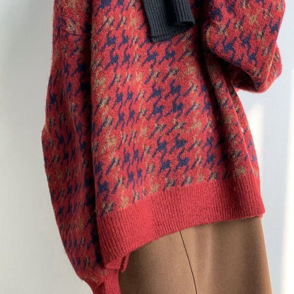 WOLF Aufnäher Arbeits pullover lose Laternenärmel